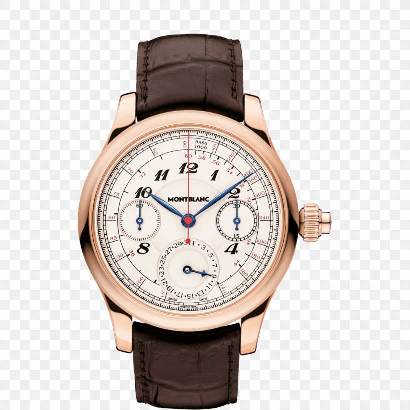 Villeret Montblanc Chronograph Watch Movement, PNG, 1500x1500px, Villeret, Baume Et Mercier, Brand, Brown, Buckle Download Free