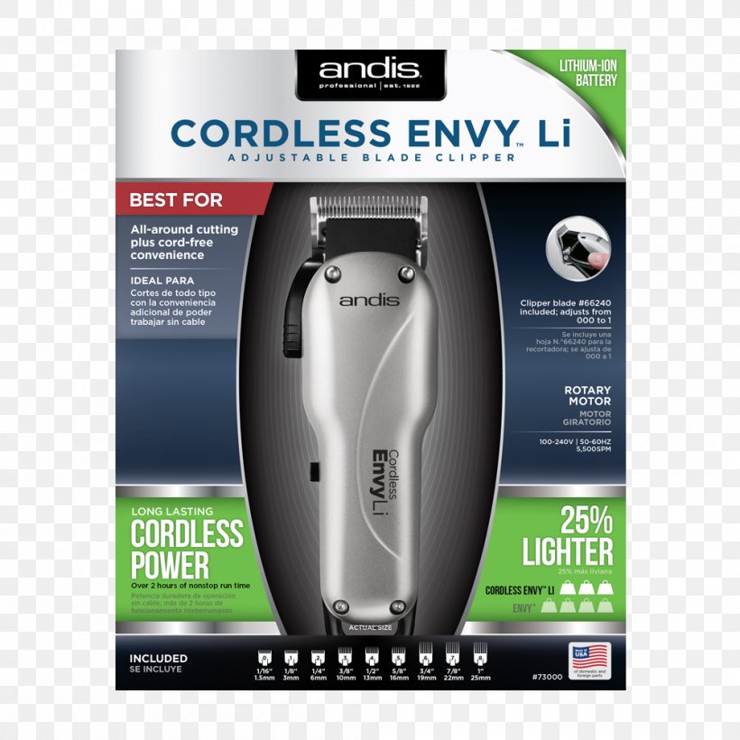 Hair Clipper Andis Master Adjustable Blade Clipper Barber Andis Envy 66215, PNG, 1000x1000px, Hair Clipper, Andis, Andis Envy 66215, Andis Excel 2speed 22315, Andis Slimline Pro 32400 Download Free