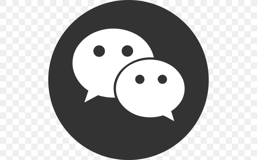 Wechat Tencent Qq Emoji Sticker Png 512x512px Wechat Black Black And White Contact List Emoji Download