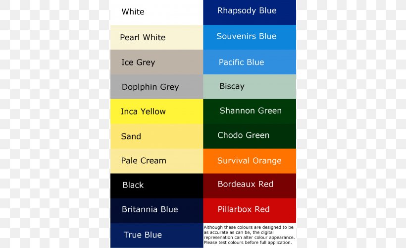 Hempel Marine Paint Colour Chart