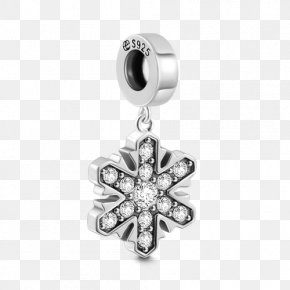 Silver - Earring Pandora Charms & Pendants Silver Bracelet PNG