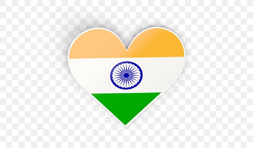 Flag Of India Sticker, PNG, 640x480px, Flag Of India, Decal, Flag, Heart, India Download Free