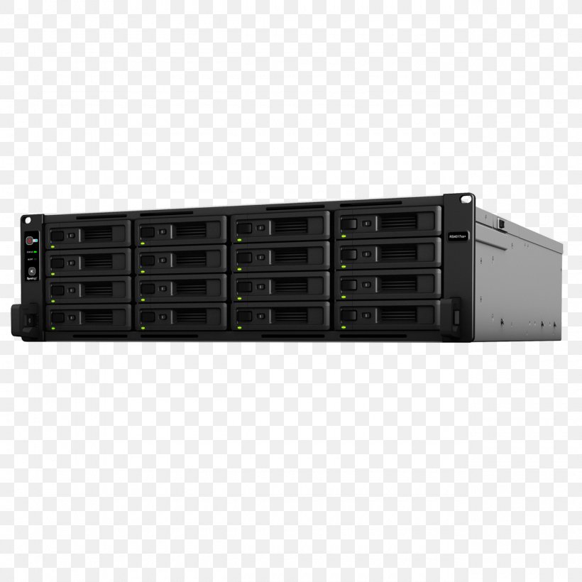 Disk Array Synology RackStation RS2818RP+ 16-Bay Rackmount NAS For SMB Network Storage Systems Synology Inc. Synology NAS, PNG, 1280x1280px, Disk Array, Computer Component, Computer Servers, Data, Data Storage Download Free