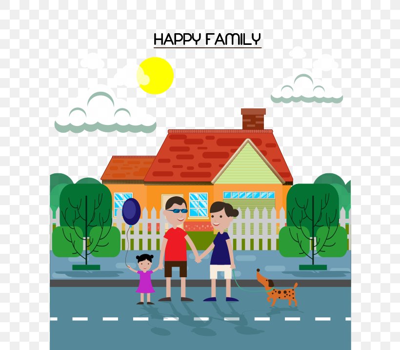 Family Cartoon Illustration, PNG, 629x717px, Family, Animation, Area, Art, Cartoon Download Free