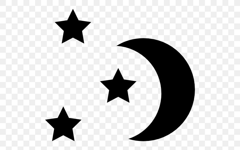 Shape Moon Lunar Phase Star, PNG, 512x512px, Shape, Astronomy, Black, Black And White, Cloud Download Free