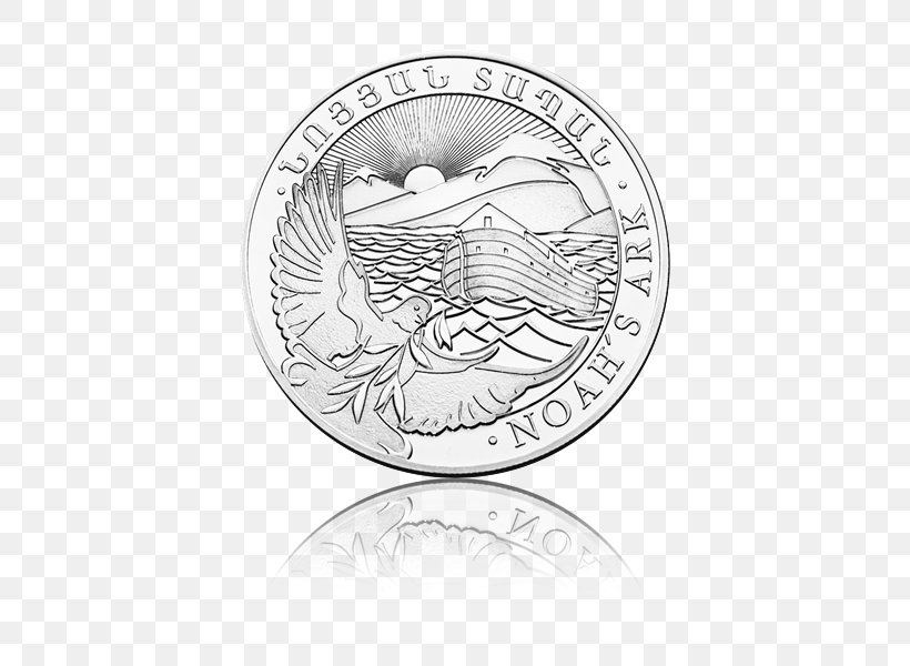 Silver Coin Silver Coin Armenia Ounce, PNG, 600x600px, Coin, Armenia, Black And White, Bullion, Crown Download Free