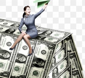 Beauty Sitting On The Banknote - Hangzhou Debt Collection Agency Empresa De Cobros Loan PNG