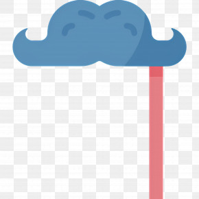 Moustache - Blue Mustache Prop PNG