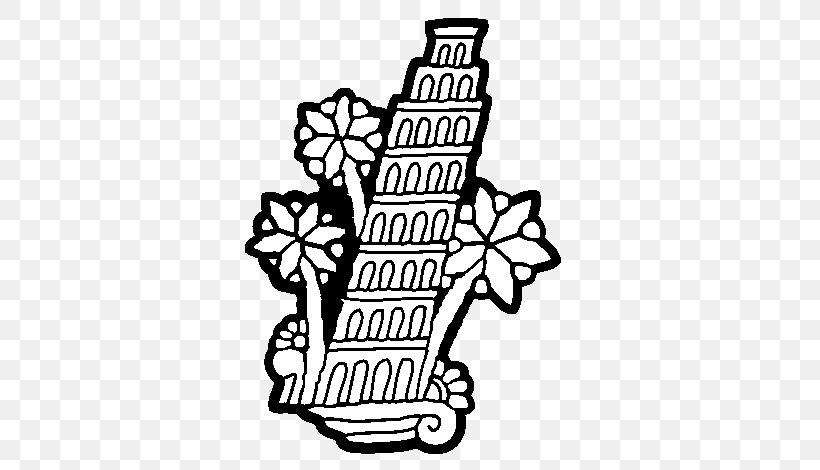 Leaning Tower Of Pisa Drawing Coloring Book Monument, PNG, 600x470px, Leaning Tower Of Pisa, Art, Black, Black And White, Coloring Book Download Free