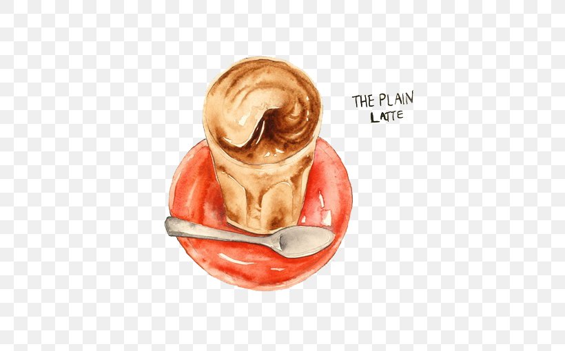 Coffee Junk Food Painting Illustration, PNG, 510x510px, Coffee, Bread, Coffee Cup, Cup, Drawing Download Free