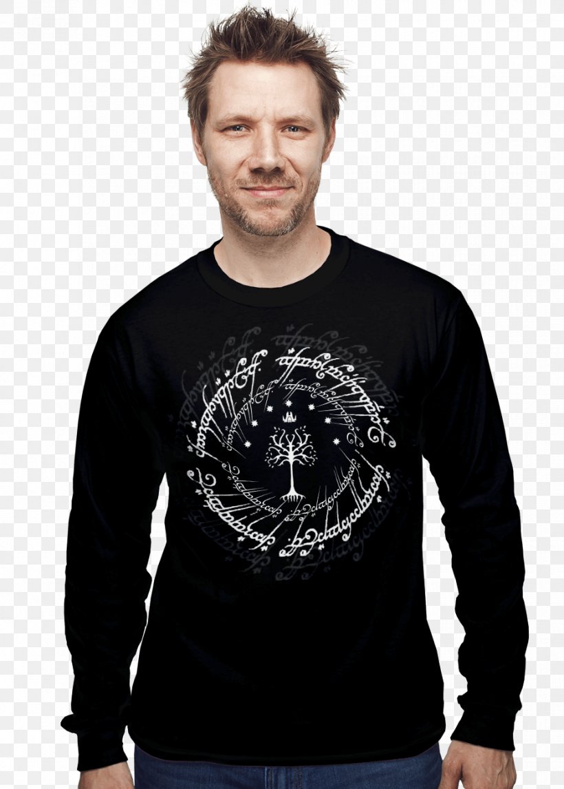 John Rzeznik T-shirt White Tree Of Gondor Sweater Hoodie, PNG, 930x1300px, Tshirt, Black, Bluza, Clothing, Crew Neck Download Free