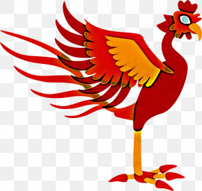 Landfowl Birds Rooster Flower Beak PNG
