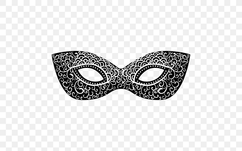 Mask Venice Carnival Masquerade Ball, PNG, 512x512px, Mask, Black And White, Blindfold, Carnival, Eyewear Download Free