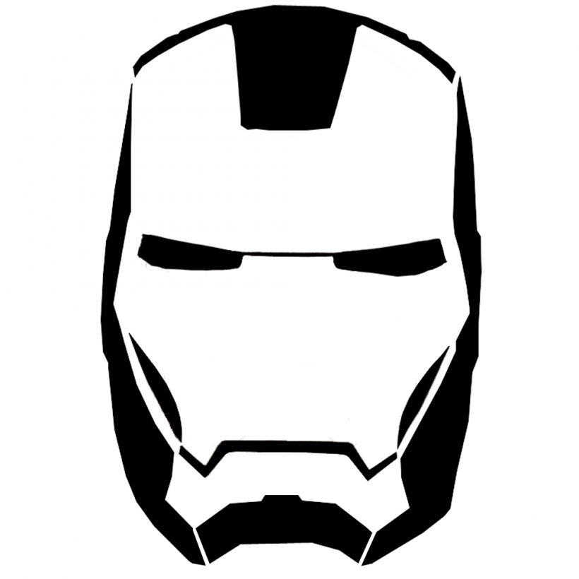 Iron Man Star-Lord Stencil Mask Clip Art, PNG, 1000x1000px, Iron Man, Art, Avengers, Black, Black And White Download Free