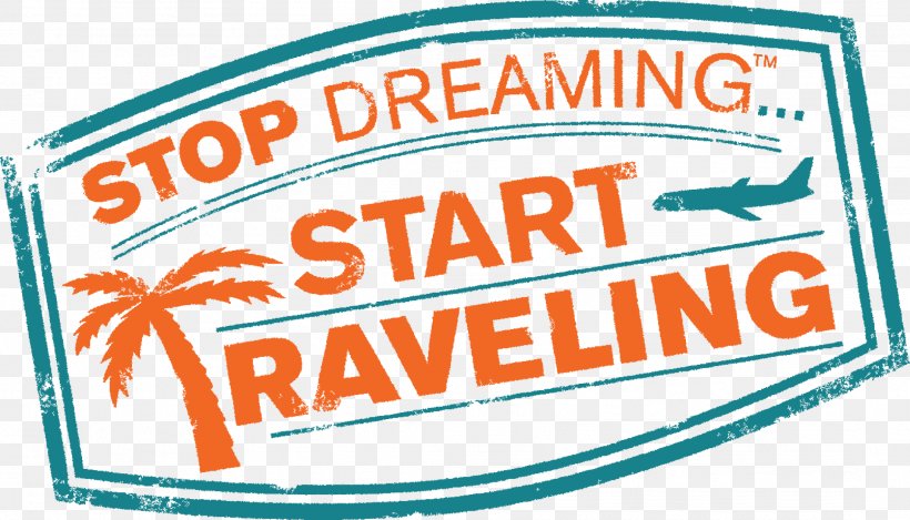 Logo Stop Dreaming Start Traveling: The Ultimate Guide To Traveling More And Spending Less Font Product, PNG, 2172x1243px, Logo, Area, Brand, Dream, Label Download Free