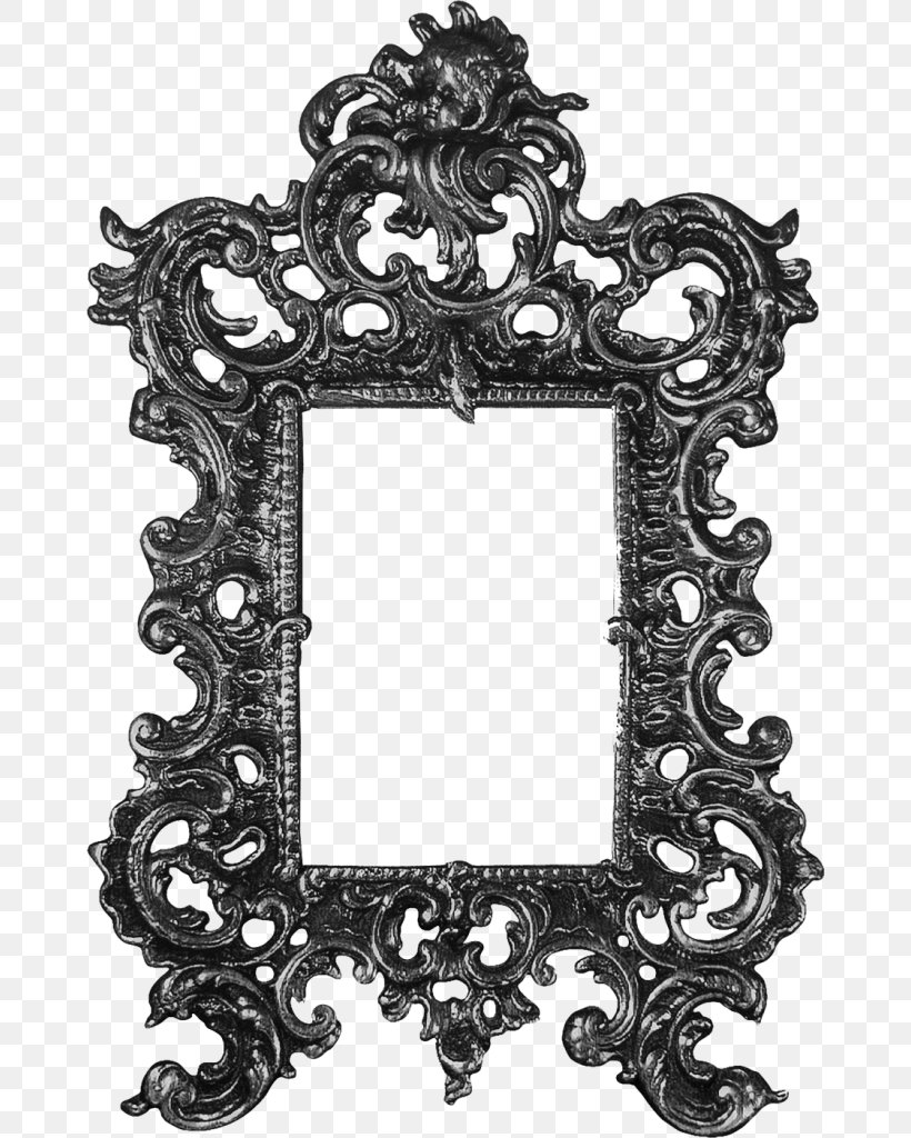 Picture Frames Clip Art, PNG, 664x1024px, Picture Frames, Black And White, Mirror, Monochrome, Monochrome Photography Download Free