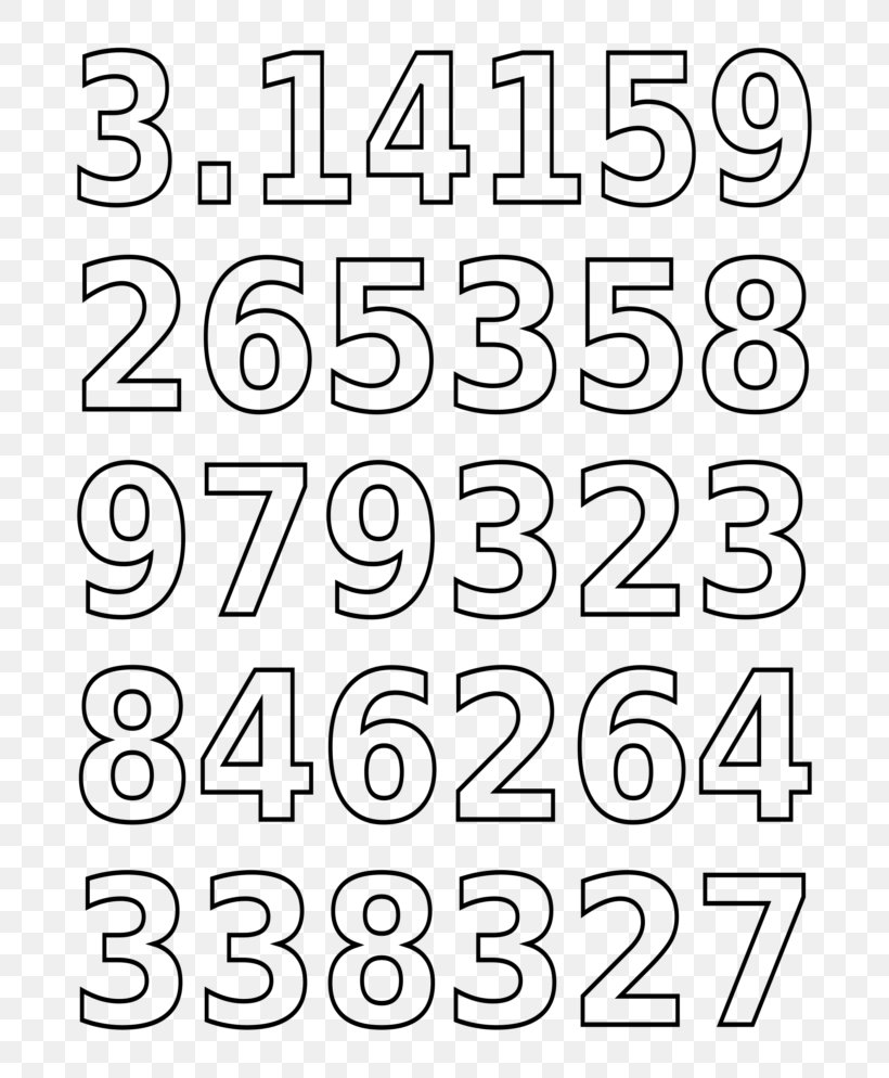 Pi Day Coloring Book Numerical Digit Clip Art, PNG, 768x994px, Pi Day, Area, Black And White, Color, Coloring Book Download Free
