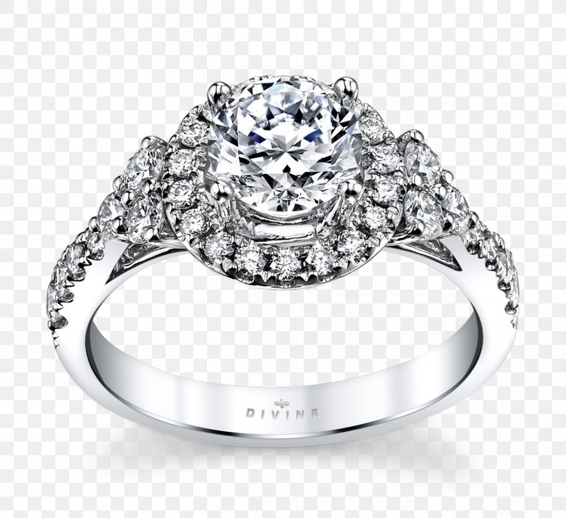 Earring Wedding Ring Engagement Ring Diamond, PNG, 1200x1100px, Ring, Bling Bling, Body Jewelry, Bride, Carat Download Free