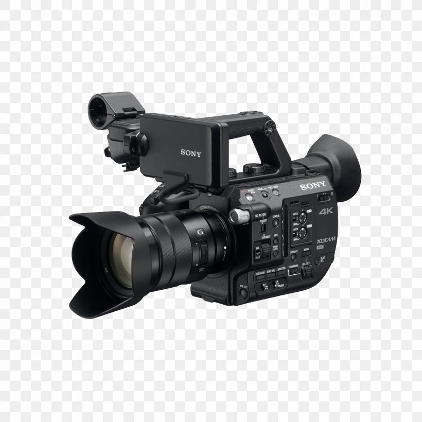 Super 35 Sony XDCAM PXW-FS5 Video Cameras, PNG, 1200x1200px, 4k Resolution, 35 Mm Film, Super 35, Active Pixel Sensor, Camera Download Free