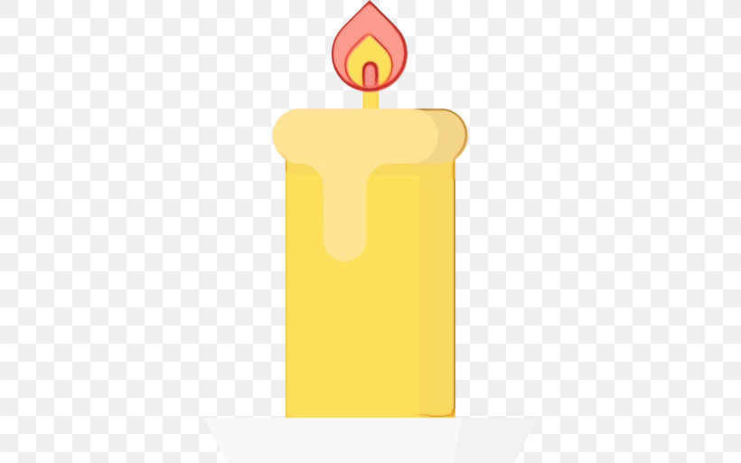 Yellow Font Candle Logo, PNG, 512x512px, Watercolor, Candle, Logo, Paint, Wet Ink Download Free