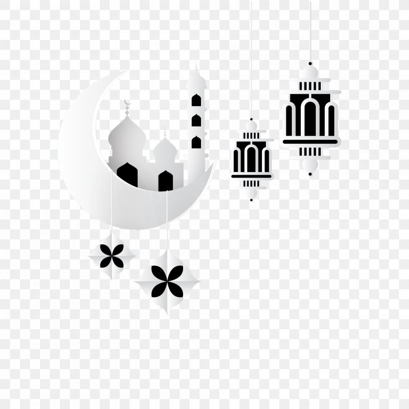 Eid Al-Fitr Desktop Wallpaper Vector Graphics Eid Al-Adha, PNG, 2000x2000px, Eid Alfitr, Blackandwhite, Brand, City, Eid Aladha Download Free