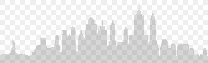 New York City Skyline Silhouette, PNG, 1235x378px, New York City, Art, Black And White, Cityscape, Drawing Download Free