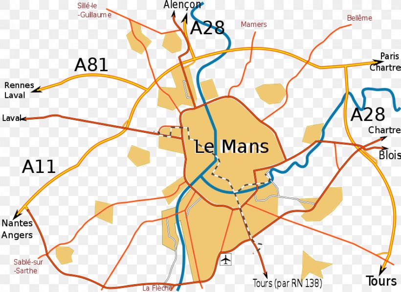 Rocade Du Mans Topographic Map Périphérie Routière De Grenoble Alençon, PNG, 880x640px, Map, Area, Bypass, Diagram, Industrial Park Download Free