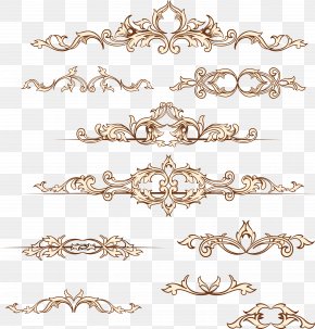 Bronzing Wedding Invitation Border - Wedding Invitation Paper Clip Art PNG