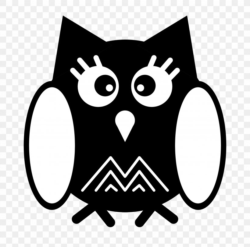 Cat Owl Clip Art Beak Product, PNG, 3543x3508px, Cat, Beak, Bird, Bird Of Prey, Black Download Free