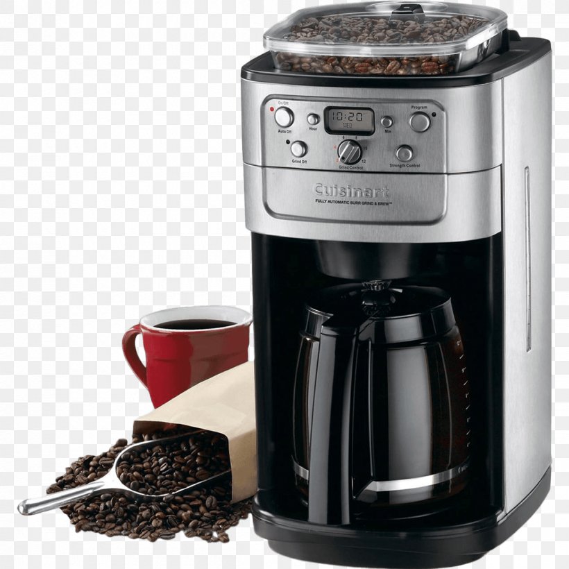 Cuisinart Coffeemaker Burr Mill Brewed Coffee Espresso Machines, PNG, 1200x1200px, Cuisinart, Brewed Coffee, Burr Mill, Carafe, Coffee Cup Download Free