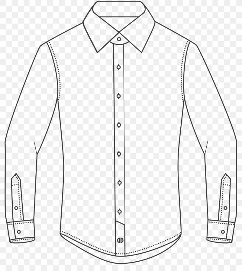Dress Shirt T-shirt Collar Clothing, PNG, 895x1005px, Dress Shirt, Area, Black, Black And White, Clothing Download Free
