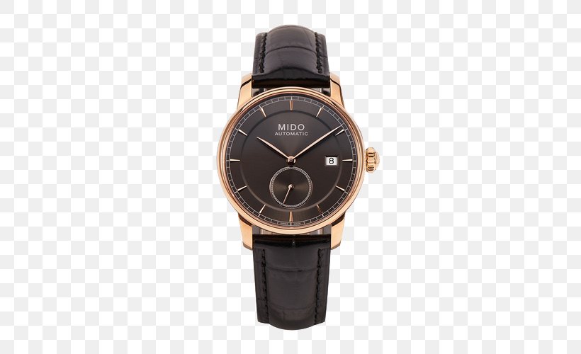 Atlantic-Watch Production Ltd Clock Automatic Watch Mido, PNG, 500x500px, Watch, Atlanticwatch Production Ltd, Automatic Watch, Brand, Brown Download Free