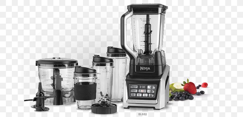 Blender Smoothie Juicer Food Processor Ninja Nutri Ninja Auto-iQ BL480, PNG, 675x396px, Blender, Breville, Coffeemaker, Drink, Food Download Free
