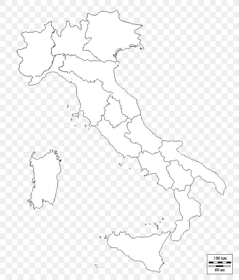Map Of Italy Regions Blank