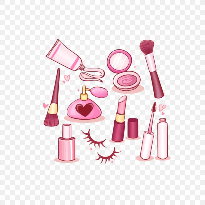 Cosmetics Make-Up Brushes Perfume Beauty Parlour, PNG, 1000x1000px, Cosmetics, Avon Products, Beauty, Beauty Parlour, Brush Download Free