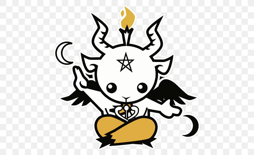Baphomet Satanism Demon Devil, PNG, 500x500px, Baphomet, Artwork, Astaroth, Black And White, Demon Download Free