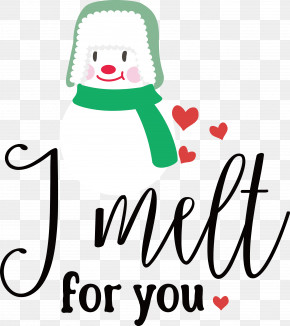 I Melt For You Snowman Winter PNG