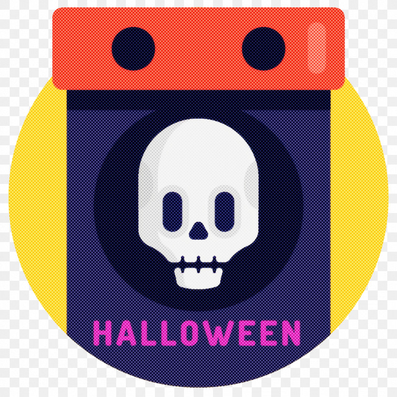 Halloween, PNG, 1024x1024px, Halloween, Bone, Circle, Emoticon, Plate Download Free