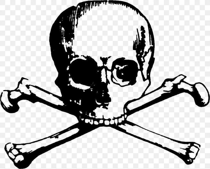 Skull And Crossbones Skull And Bones Human Skull Symbolism Clip Art, PNG, 1024x827px, Skull And Crossbones, Artwork, Black And White, Bone, Death Download Free