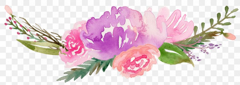 Watercolor: Flowers Watercolour Flowers Watercolor Painting Clip Art Image, PNG, 1240x440px, Watercolor Flowers, Art, Chinese Peony, Common Peony, Cut Flowers Download Free
