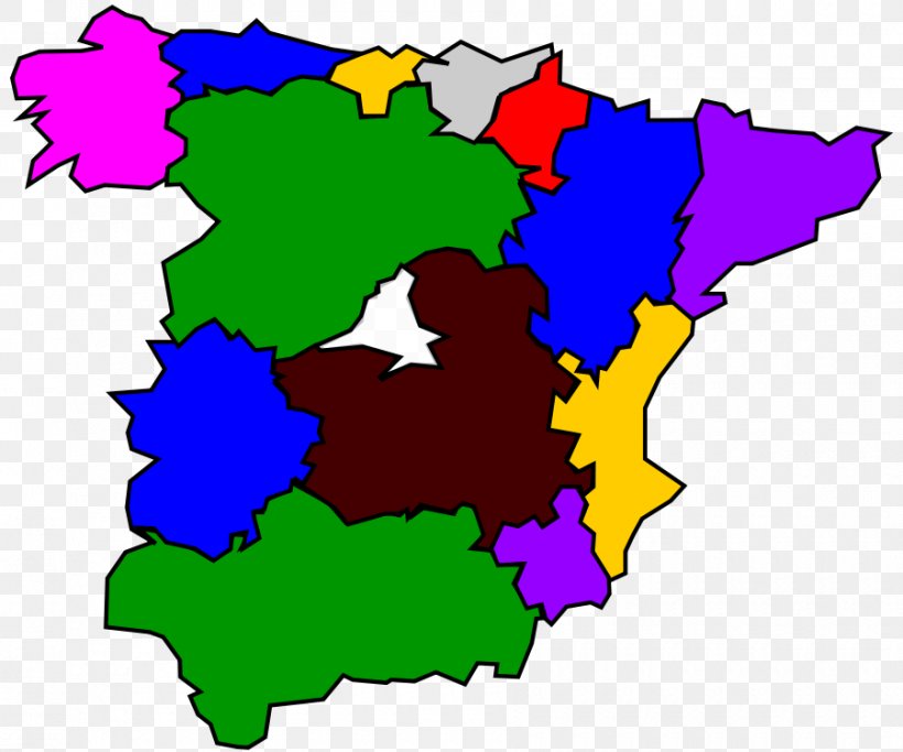 Flag Of Spain Clip Art Vector Graphics Map, PNG, 900x750px, Spain, Area, Autonomous Communities Of Spain, Flag Of Spain, Map Download Free