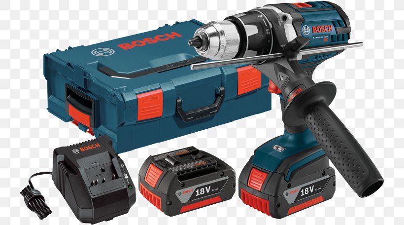 Hammer Drill Robert Bosch GmbH Augers Cordless Impact Driver, PNG, 740x456px, Hammer Drill, Augers, Bosch Power Tools, Cordless, Drill Download Free