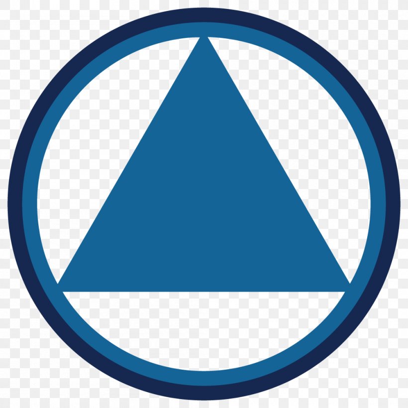 Ottawa Area Intergroup Of Alcoholics Anonymous Logo Triangle Clip Art, PNG, 1000x1000px, Alcoholics Anonymous, Area, Blue, Logo, Logos Download Free