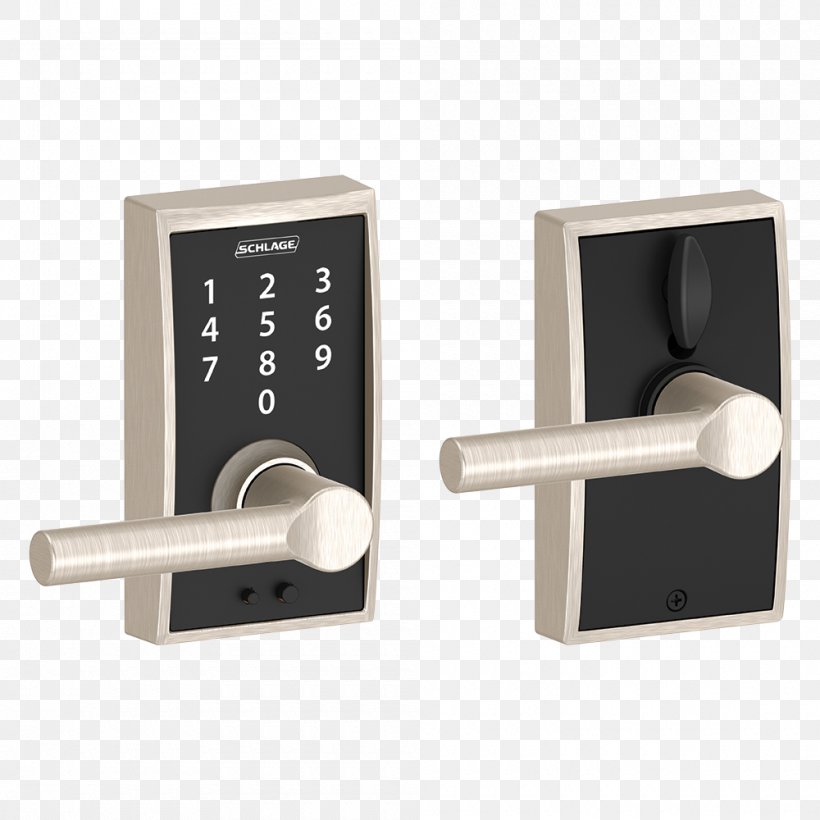Schlage Electronic Lock Keypad Door Handle, PNG, 1000x1000px, Schlage, Dead Bolt, Door Furniture, Door Handle, Electronic Lock Download Free