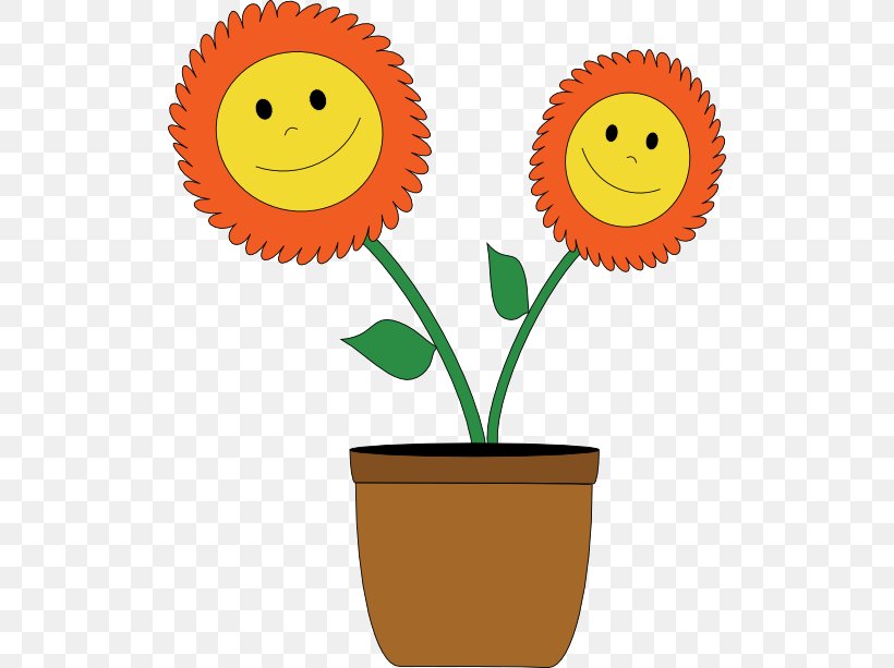 Smiley Common Sunflower Flowerpot Emoticon Clip Art, PNG, 512x613px, Smiley, Cartoon, Common Sunflower, Drawing, Emoticon Download Free
