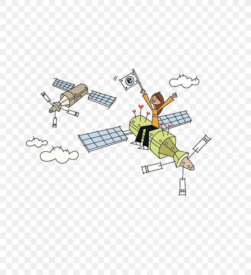 Satellite Imagery Outer Space Communications Satellite, PNG, 933x1024px, Satellite, Area, Art, Cartoon, Child Download Free