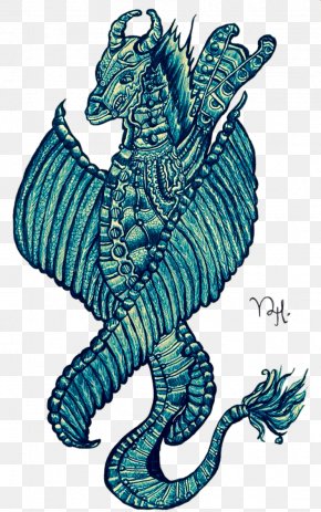 Aqua Net Tattoo - Seahorse Illustration Graphics Art Pattern PNG