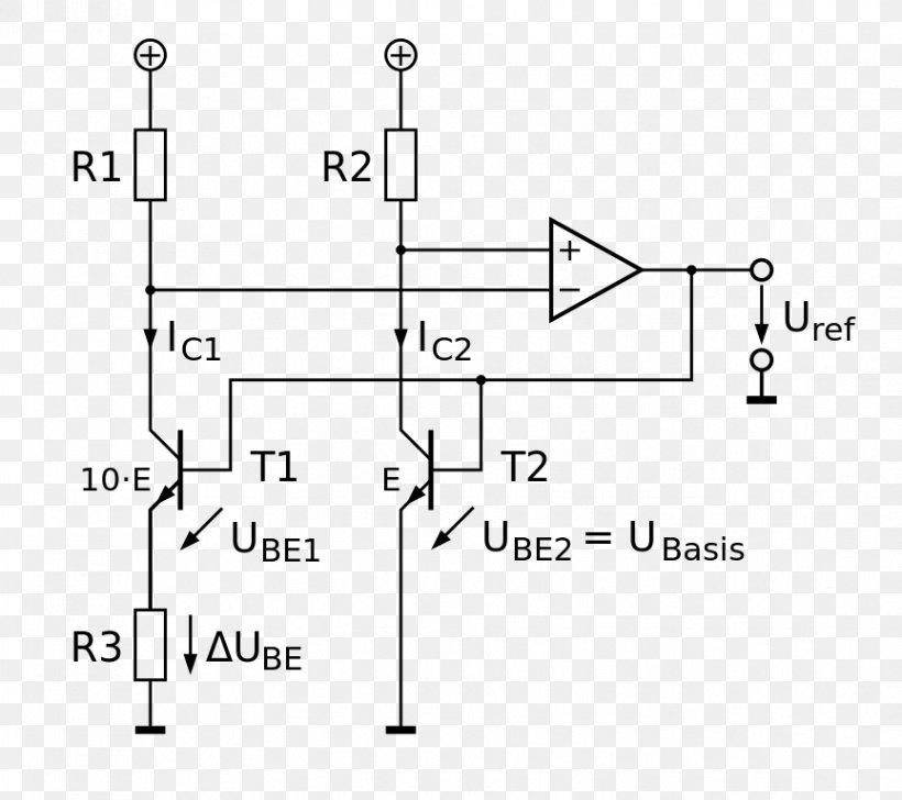 Diode Silicon Bandgap Temperature Sensor Electronic Circuit Parking Sensor, PNG, 864x768px, Diode, Area, Band Gap, Circuit Component, Circuit Diagram Download Free