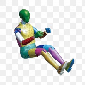 Sitting Man Man - Car Crash Test Dummy Tencent QQ Three-dimensional Space PNG