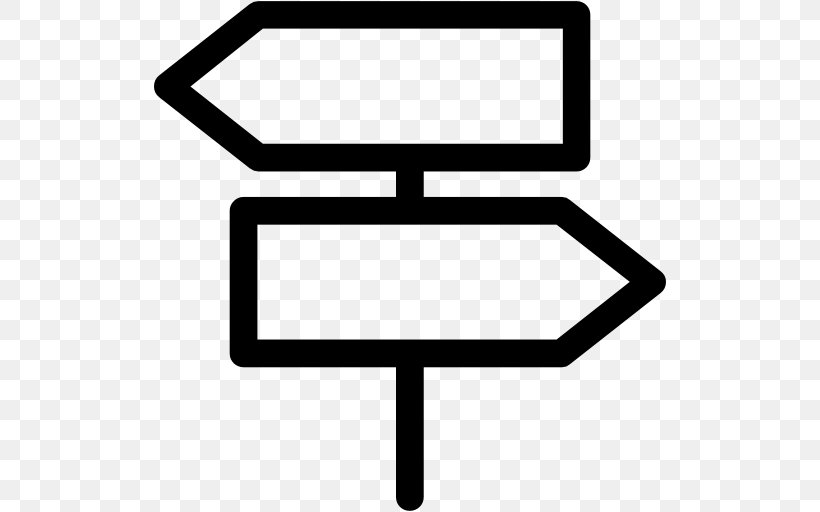 Direction, Position, Or Indication Sign Arrow, PNG, 512x512px, Sign, Area, Black And White, Information, Rectangle Download Free